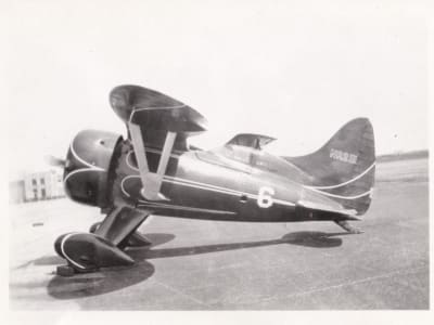 Hall Bulldog at Roosevelt Field NY, left side view, August 26, 1932